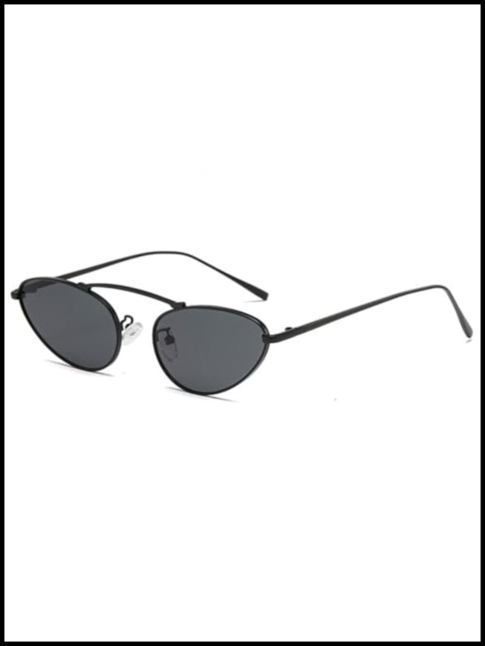 Retro Cat Eye Sunglasses UV400 Metal Frame